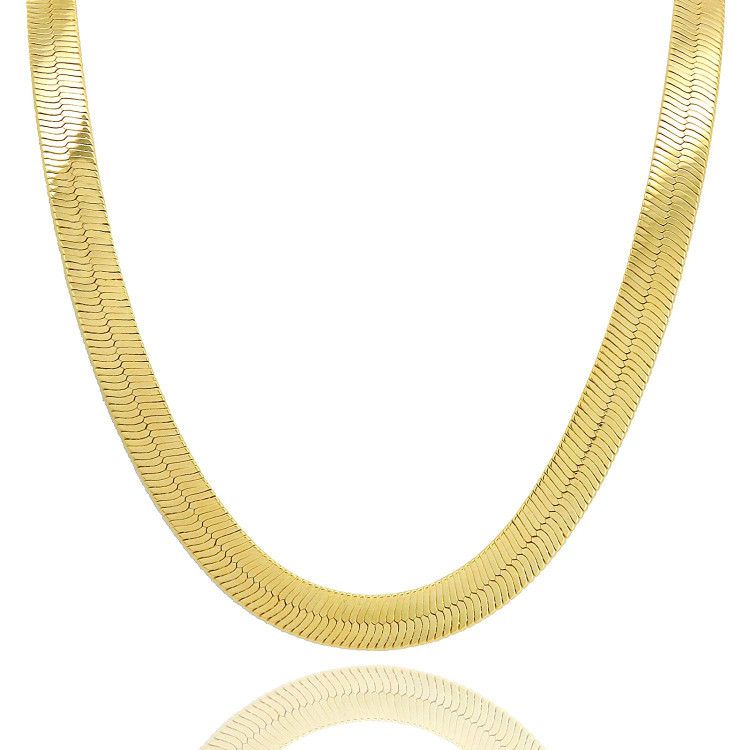 Moda kolye, 18K kaplama, solmaz