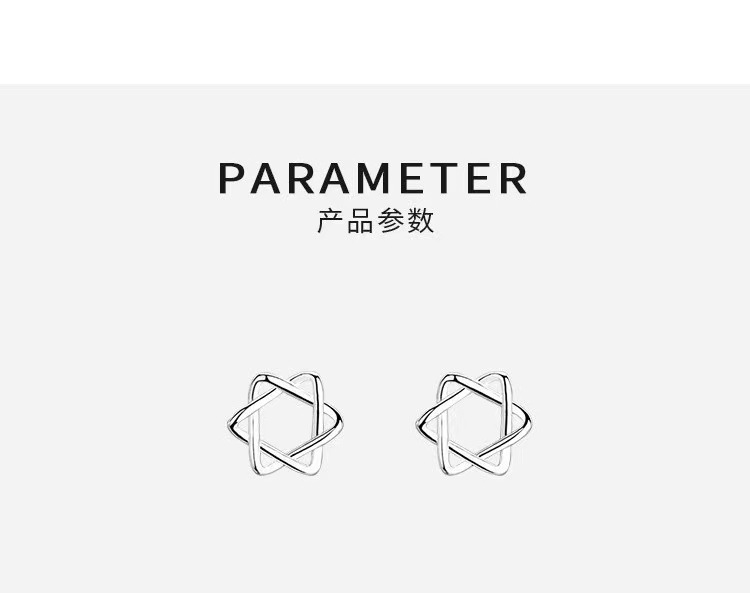 S999 Silberohrstecker minimalistisches Design