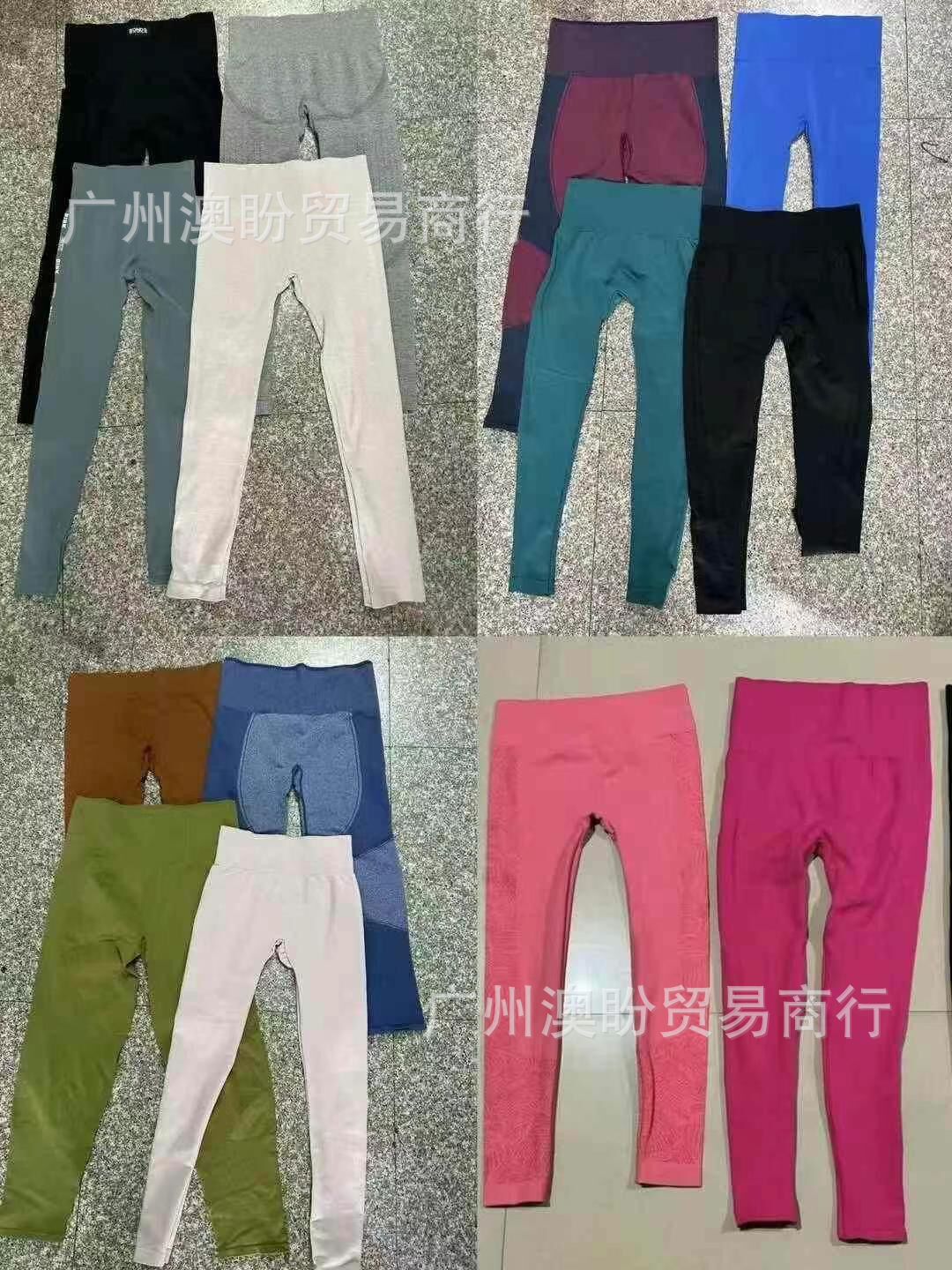 欧美爆款无缝瑜伽裤高弹力紧身翘臀性感打底裤运动紧身衣健身服女