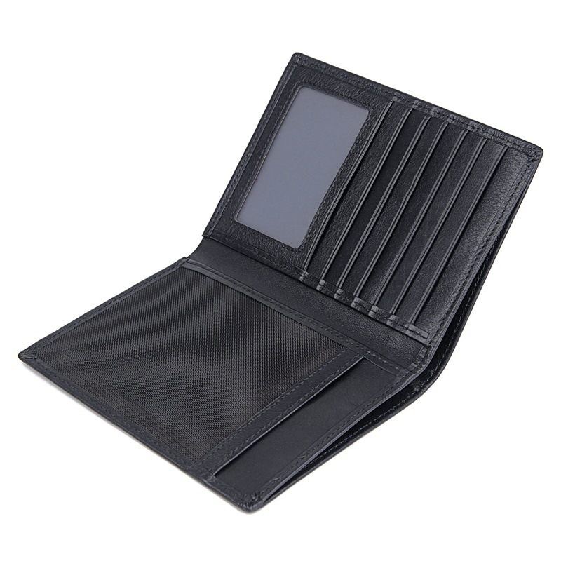 Deri Pasaport Çantası Retro Çok Kartlı RFID Koruması