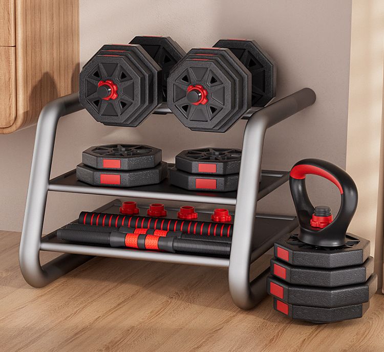 Verstellbares Herren-Hantelset, Heimfitness, Langhantel