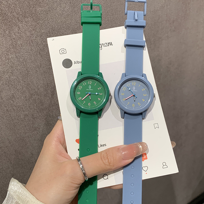 Dopamine quartz watch women silicone fresh style