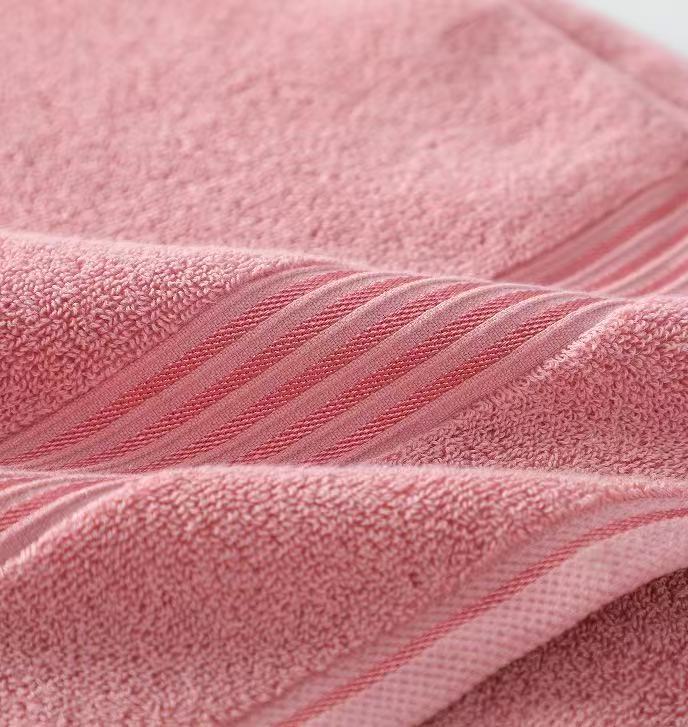 Cotton Towel and Bath Towel Set, 100% Pure Cotton, Four Pieces