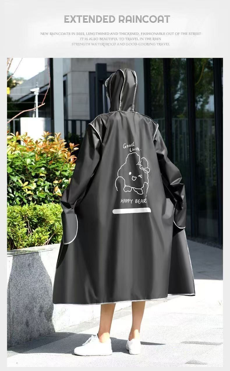 Starkregen-Poncho Herren Damen Elektrofahrzeug Ganzkörper