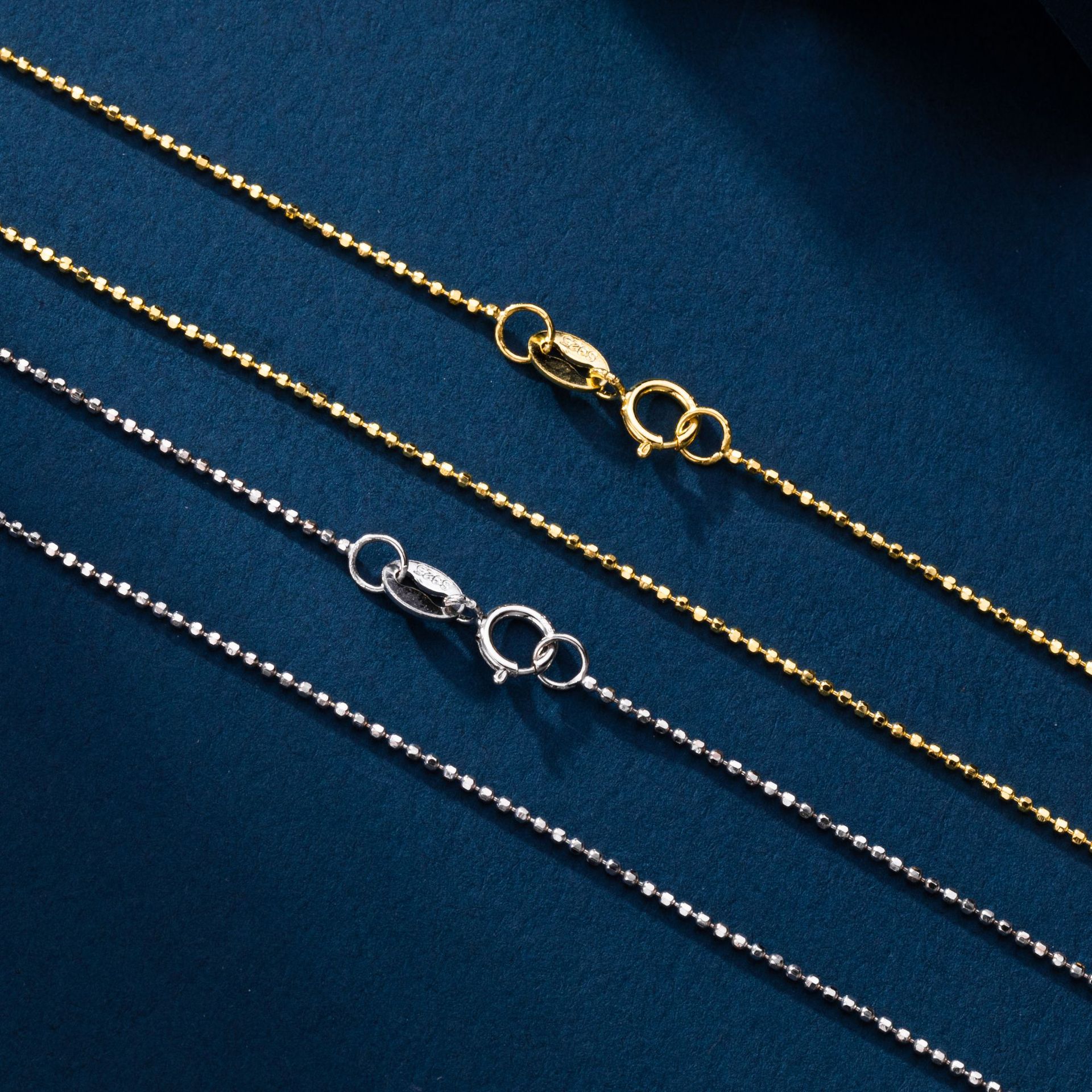 S925 sterling silver necklace, clavicle chain, DIY base