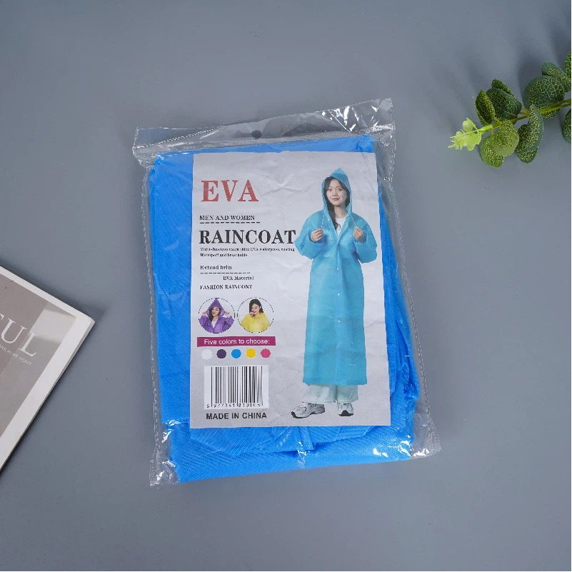 EVA yağmurluk, yetişkin, tulum tipi, su geçirmez