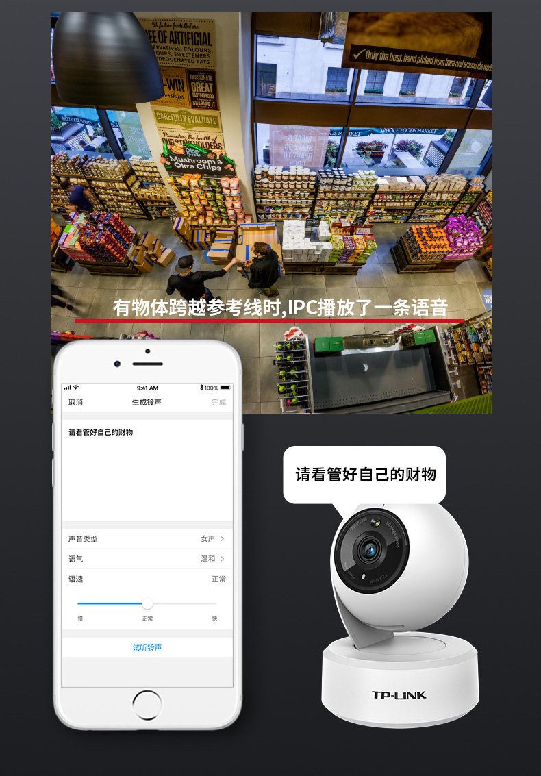 TP-LINK 44AN Wireless-Kamera 400W Pixel Panorama