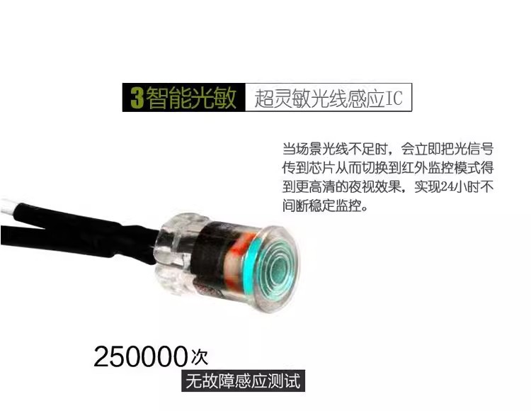 AHD coaxial analog surveillance camera, dome type, infrared