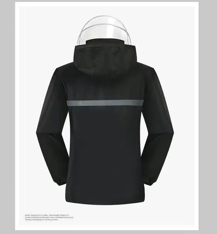 Regenjacke mit Regenhose Unisex reflektierend 2-teilig