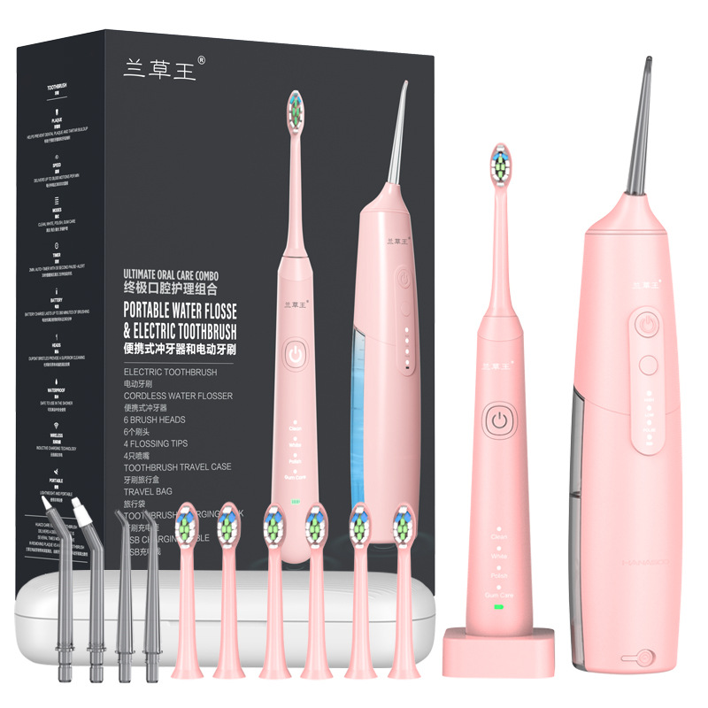 Electric oral irrigator portable set