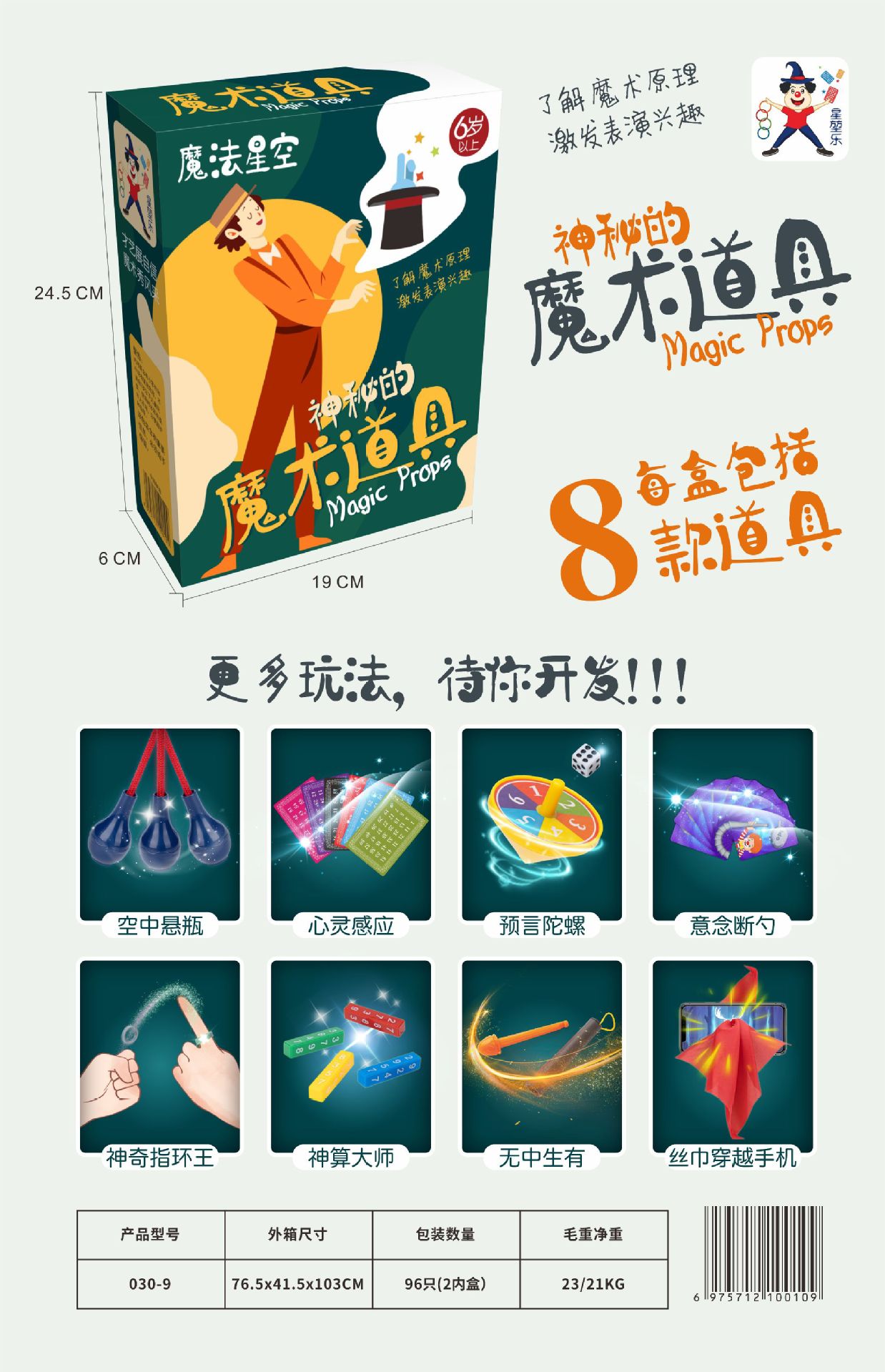 Children's educational magic stage performance toy