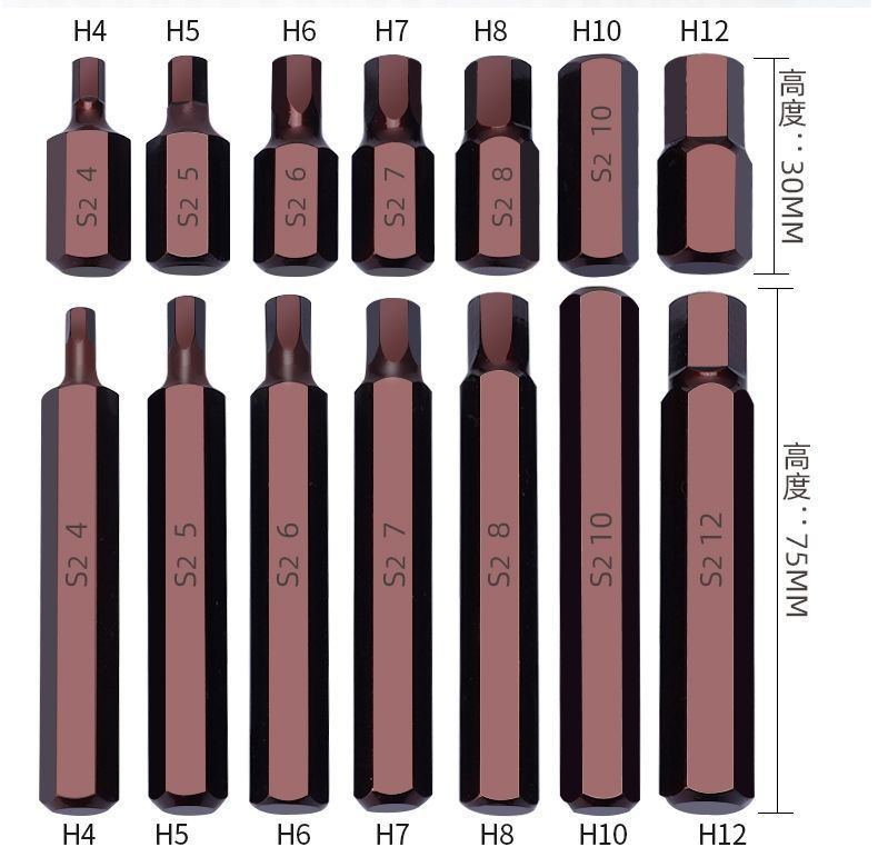 40-piece S2 screwdriver bit set for power tools