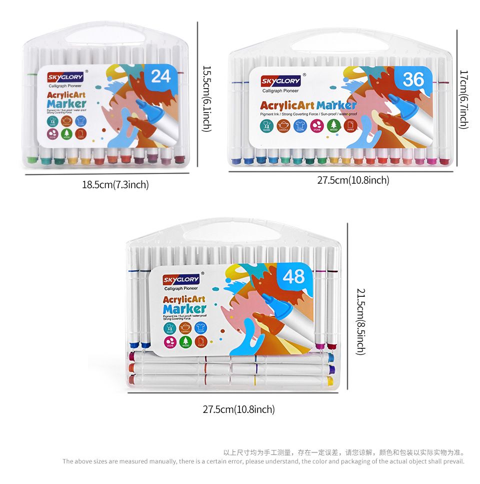 Acrylic marker pen set for children's drawing and painting