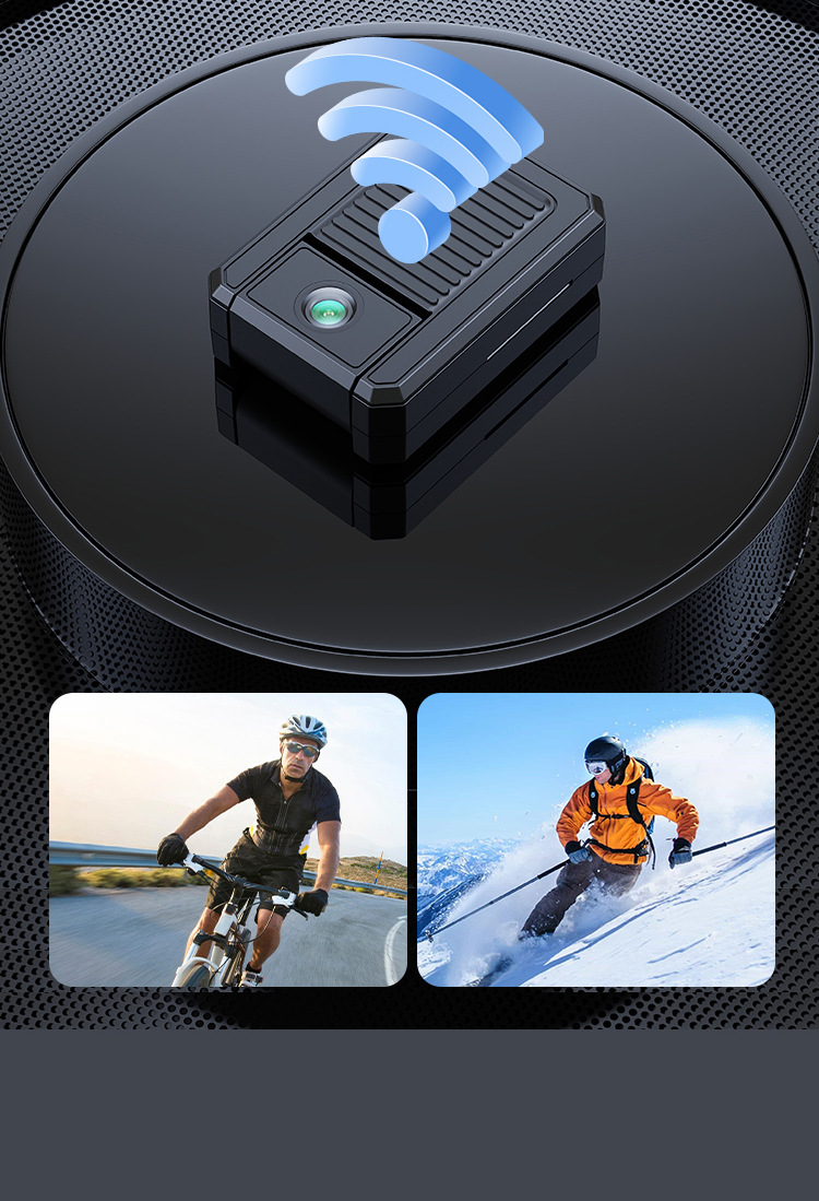 WiFi home security camera with mobile remote monitoring and HD night vision