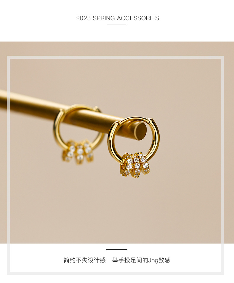925 silver hoop earrings, elegant and sophisticated design