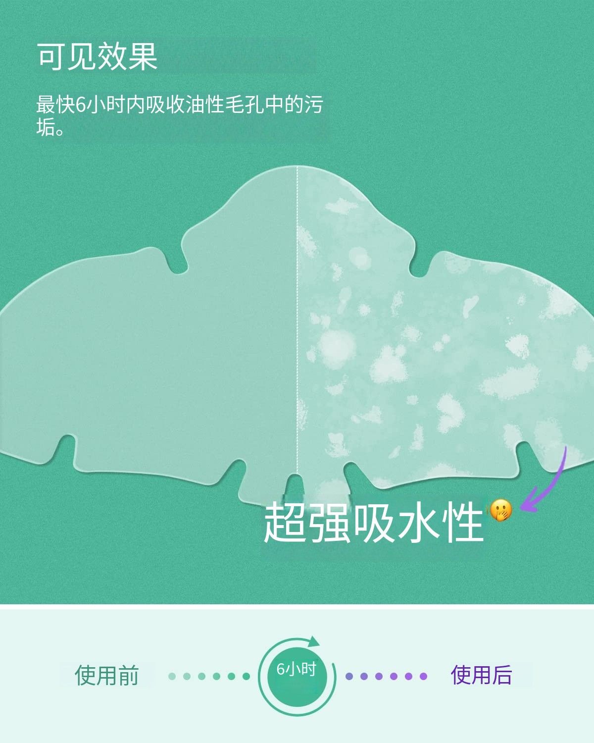 跨境水胶体鼻贴大面积痘痘贴长方形痘痘贴一次性用品水胶体鼻贴