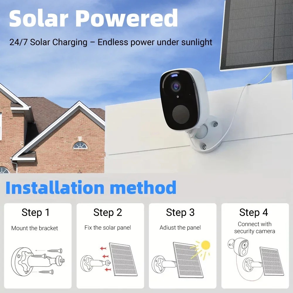 O-KAM WLAN Solar Überwachungskamera