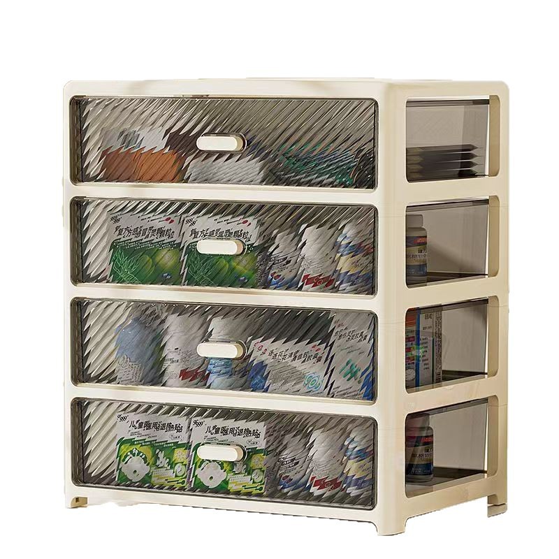 Storage box, multi-layer drawer, transparent, desktop organizer