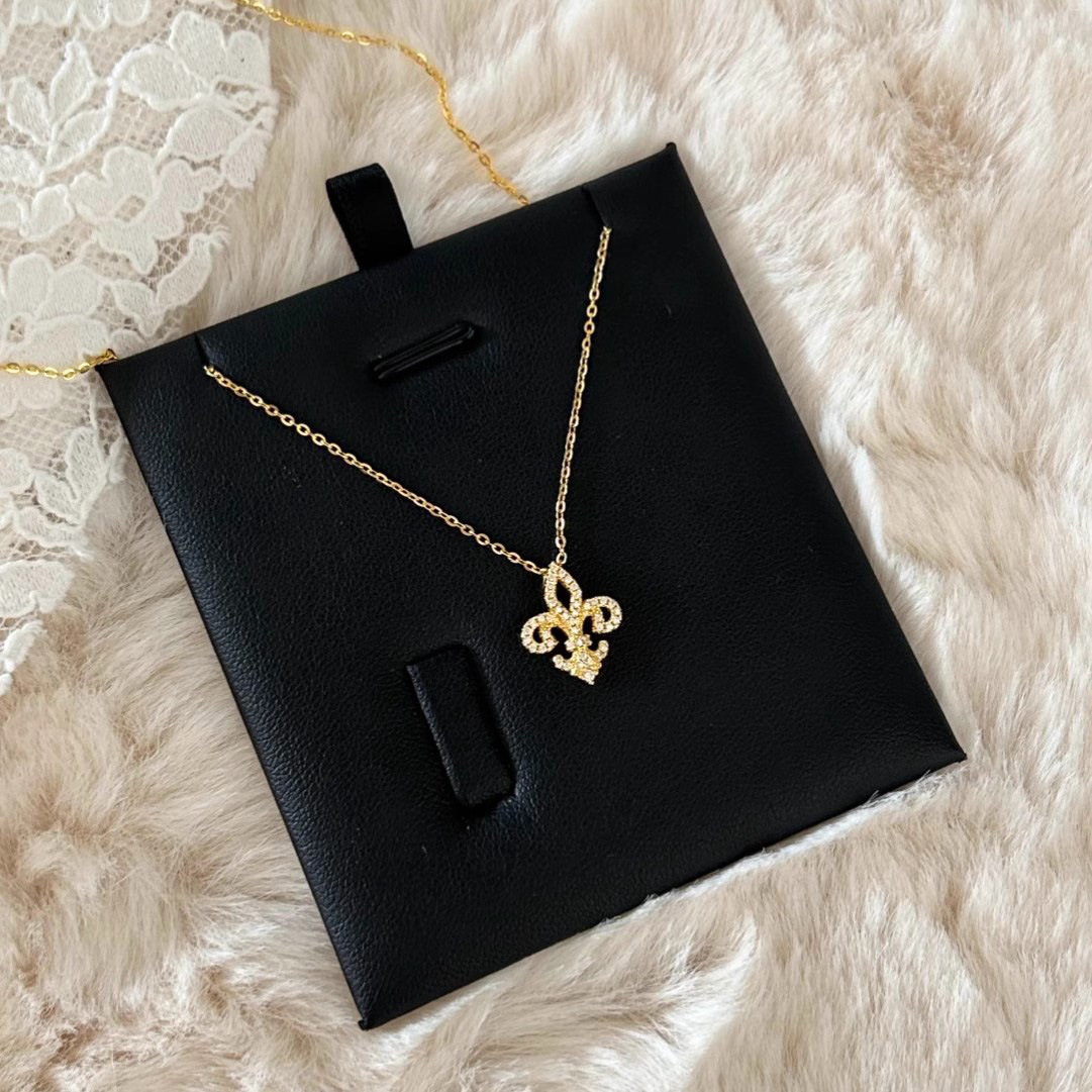 S925 silver peony necklace with zircon, clavicle chain