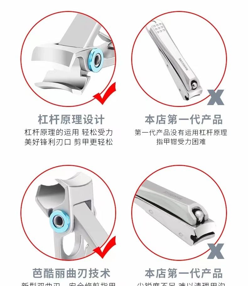 防飞溅指甲刀单个大号高端指甲钳剪指甲刀套装家用便携指甲钳修甲