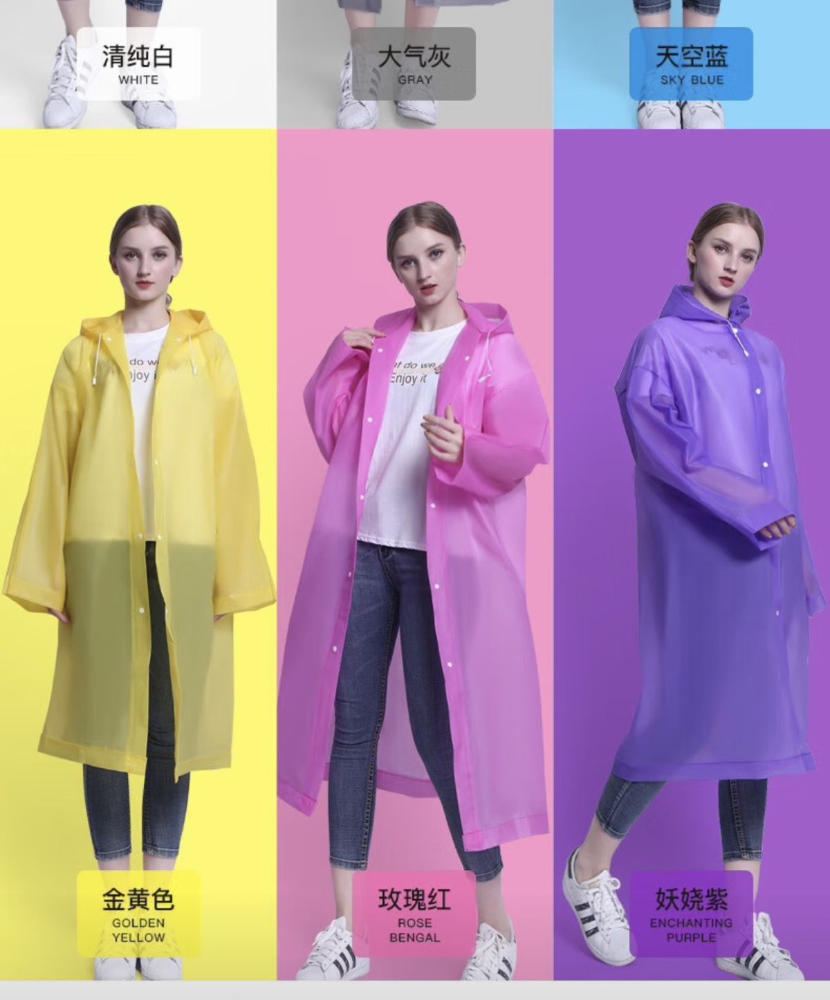Kaynak fabrika eva yağmurluk kalınlaştırılmış yağmur geçirmez yağmurluk taşınabilir yağmur geçirmez bisiklet yağmurluğu tam vücut hepsi bir arada panço