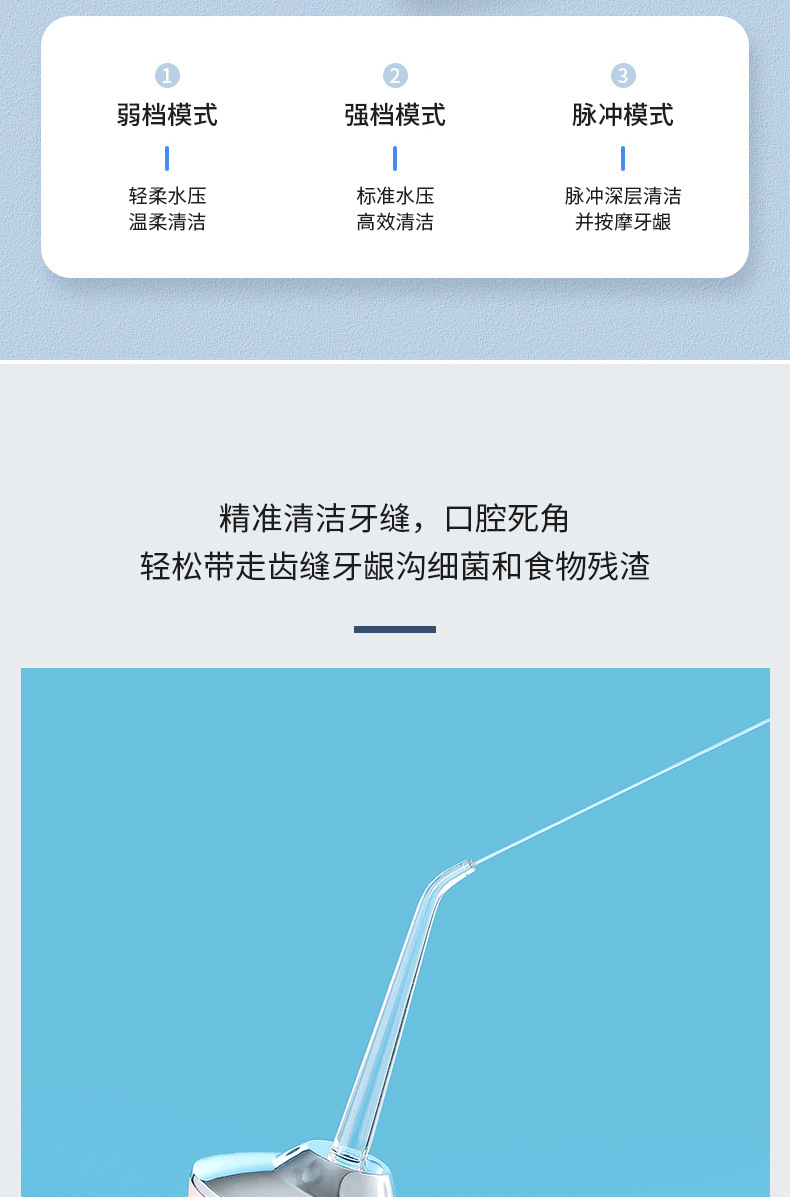 Tragbare elektrische Zahnspülung, Zahnsteinentferner