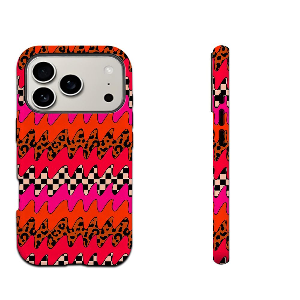 iPhone 17 Pro case, leopard print, punk style, 2-in-1, magnetic