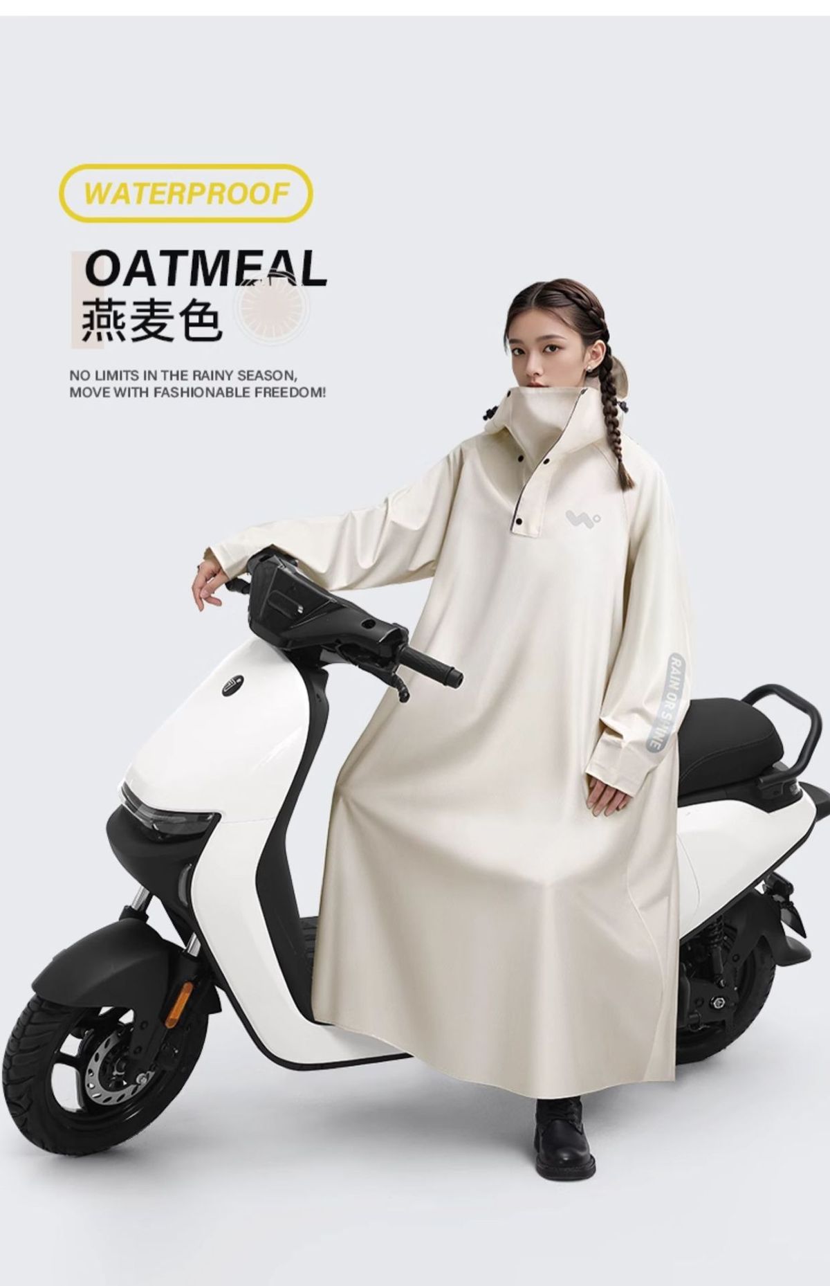 Electric vehicle raincoat single-person, full-body protection