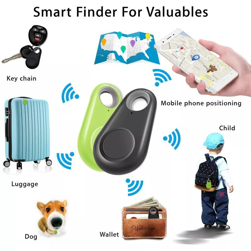 Bluetooth GPS tracker for keys and luggage