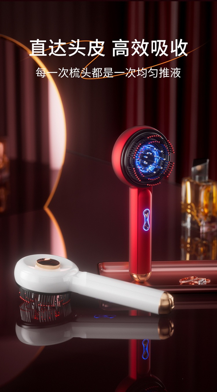 Electric massage comb EMS red light therapy