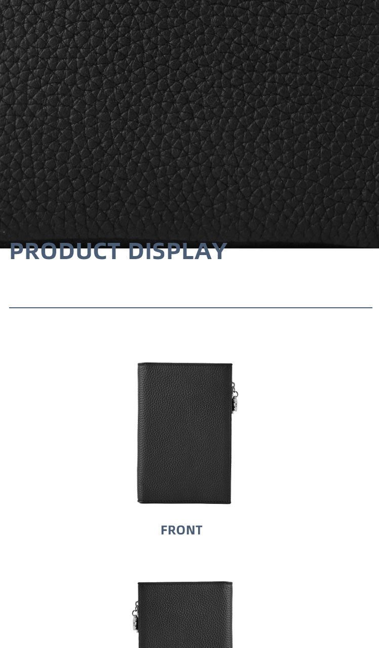 Genuine leather passport holder and wallet, multifunctional