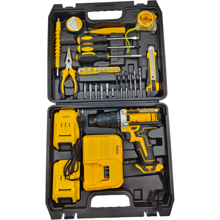 Lithium electric drill, multi-function, two-speed impact drilling