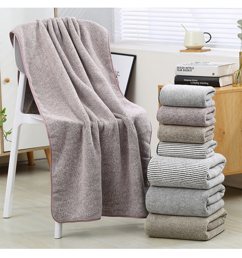 Bamboo charcoal towel set, thickened absorbent, parent-child sizes