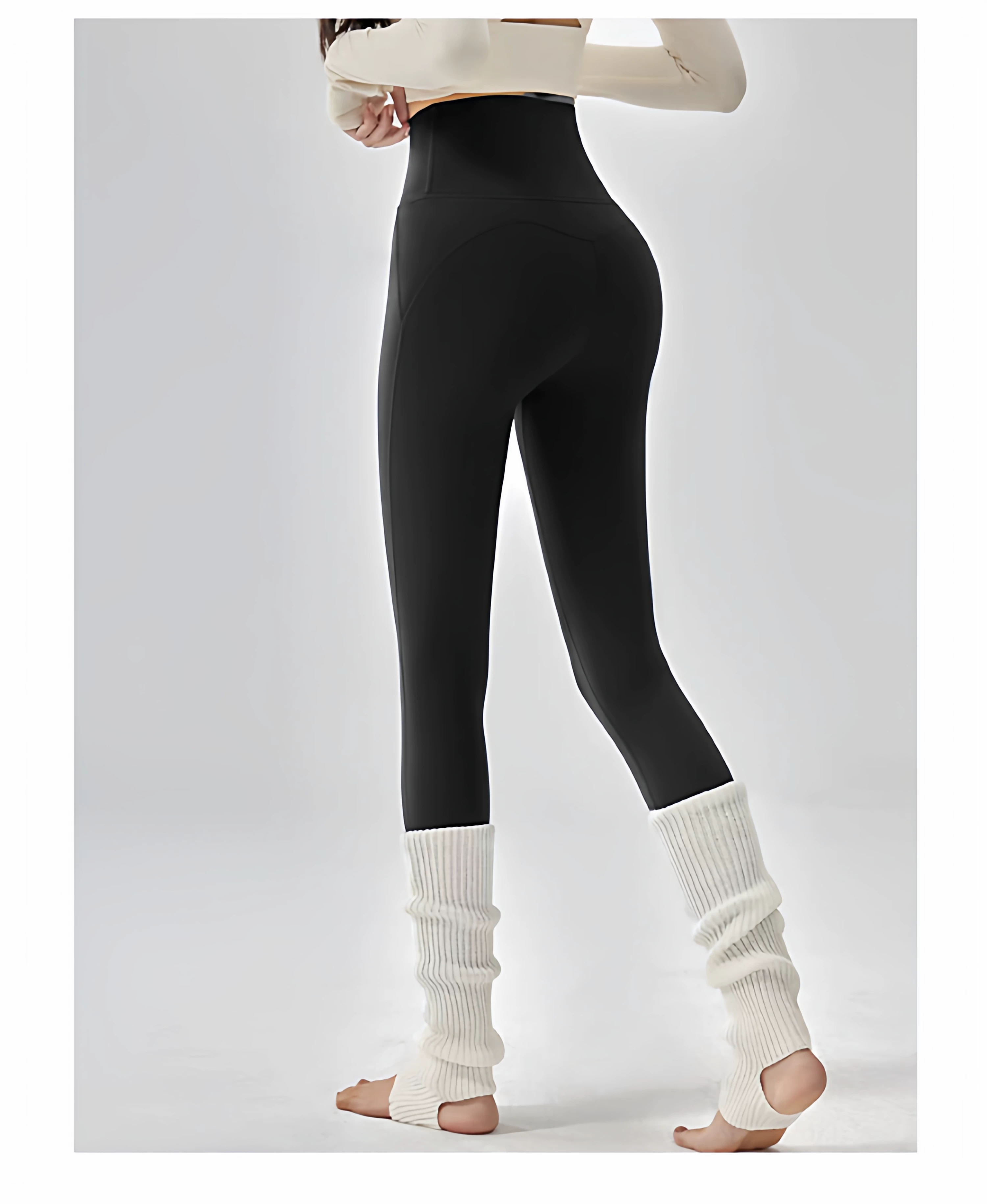 Yüksek Bel Yoga Taytı Shark Pantolonu Fitness Taytı
