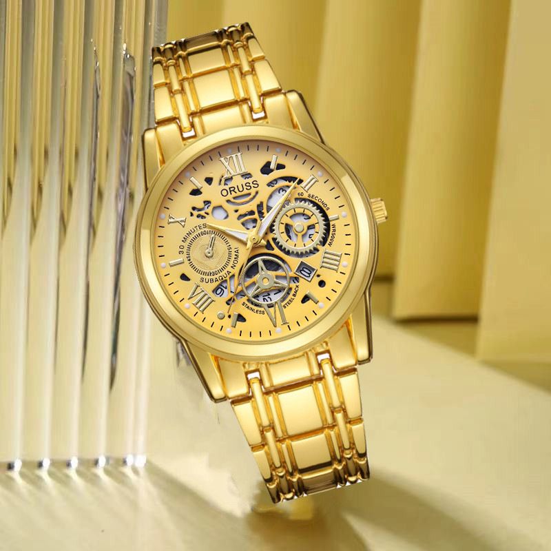 Men's quartz watch, business style, fully automatic