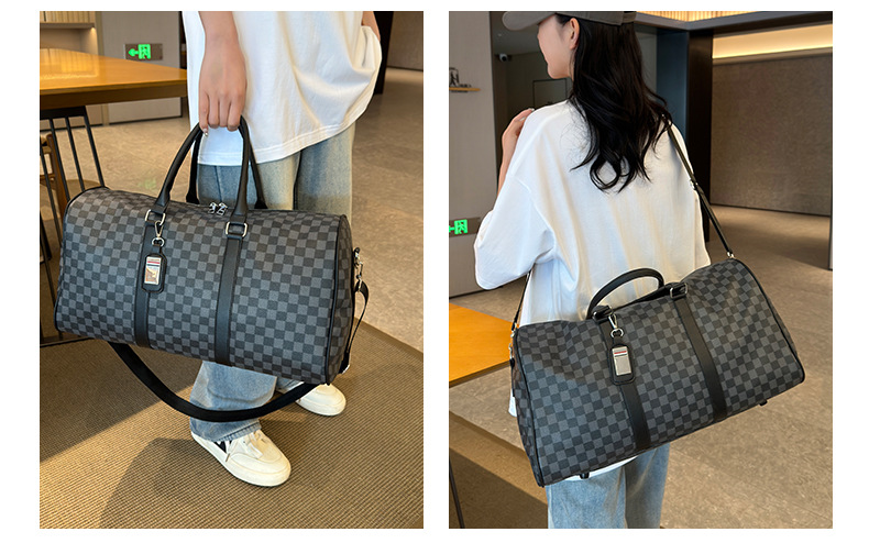PU leather travel bag, large capacity