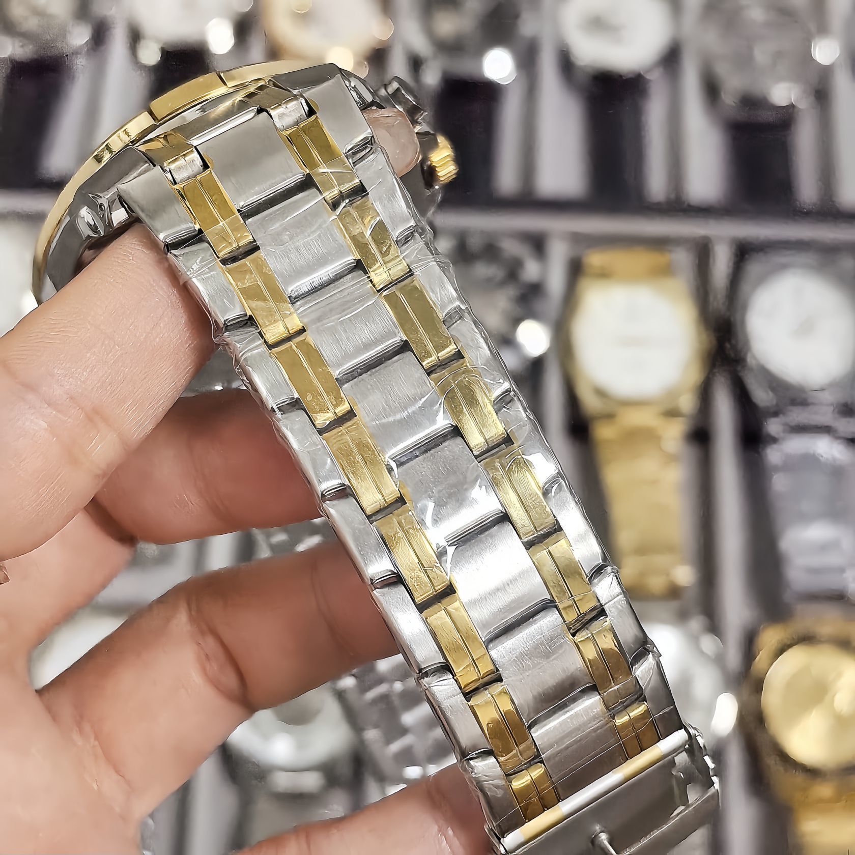 Business Men's Wristwatch Gold Waterproof Luxury Quartz