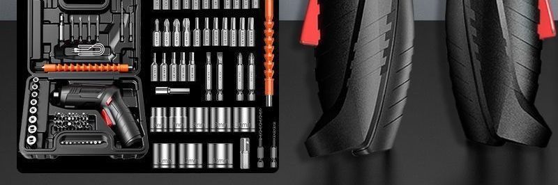 Cordless electric screwdriver, mini drill, multifunctional kit