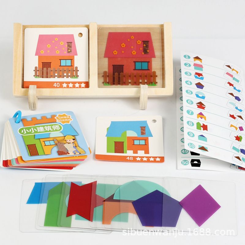 Children's Room Designer Geometric Shapes Educational Toy