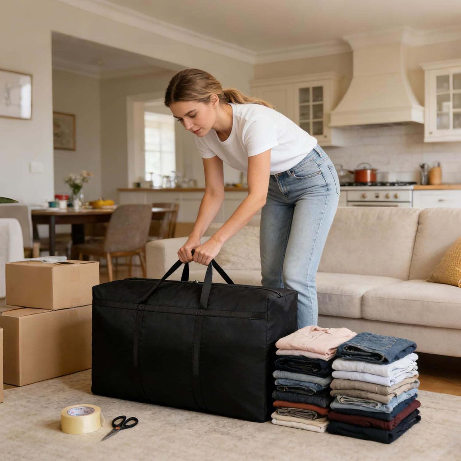 Large moving bag, waterproof, oxford cloth