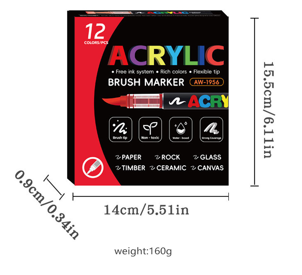 418 renk akrilik marker seti çocuklar için