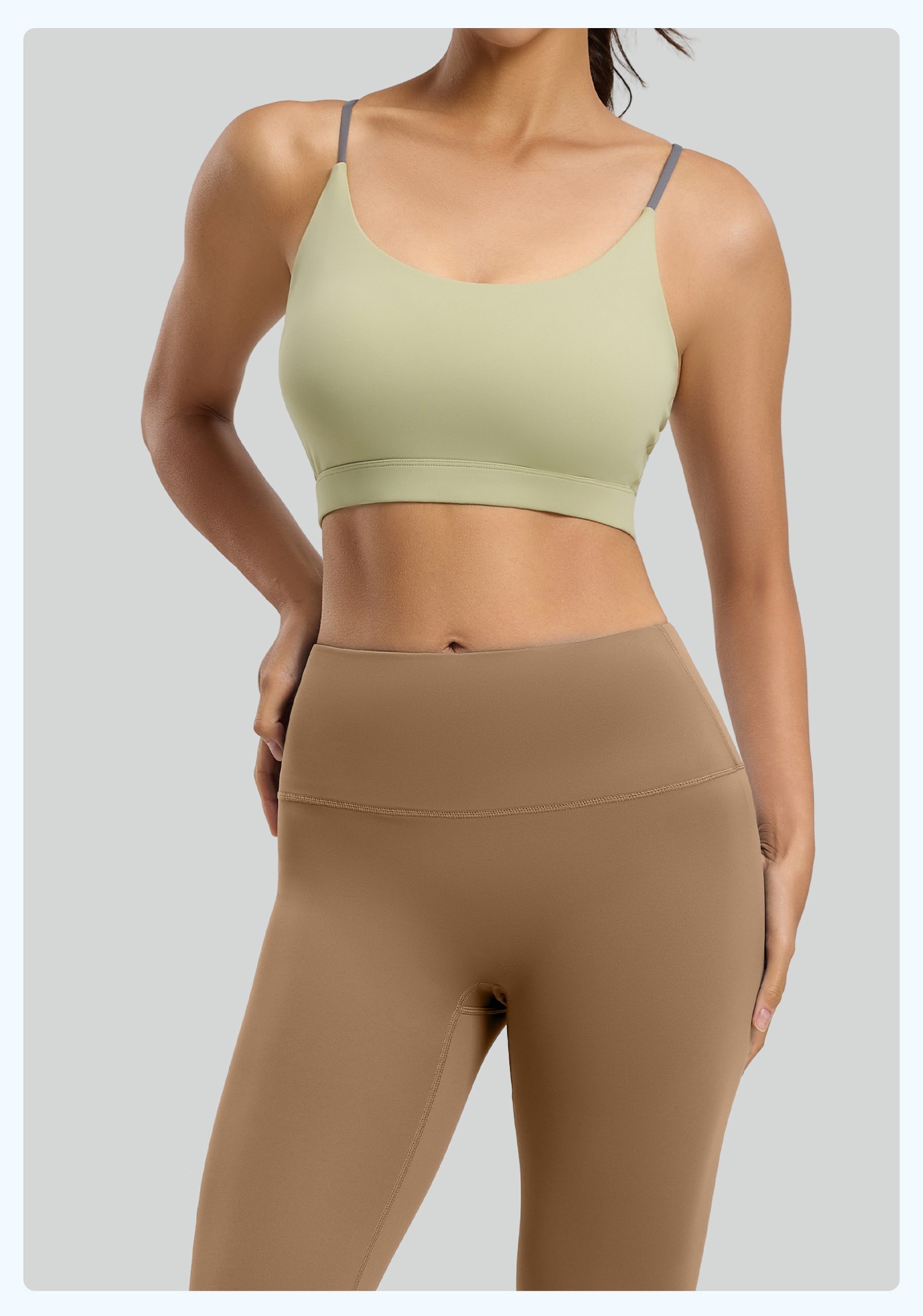 Damen-Yoga-Set, atmungsaktiv, hohe Stabilität