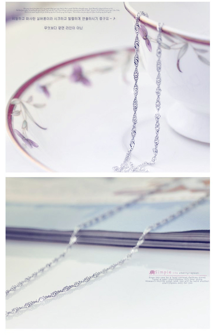 S925 sterling silver necklace, O-shaped box, snake bone chain