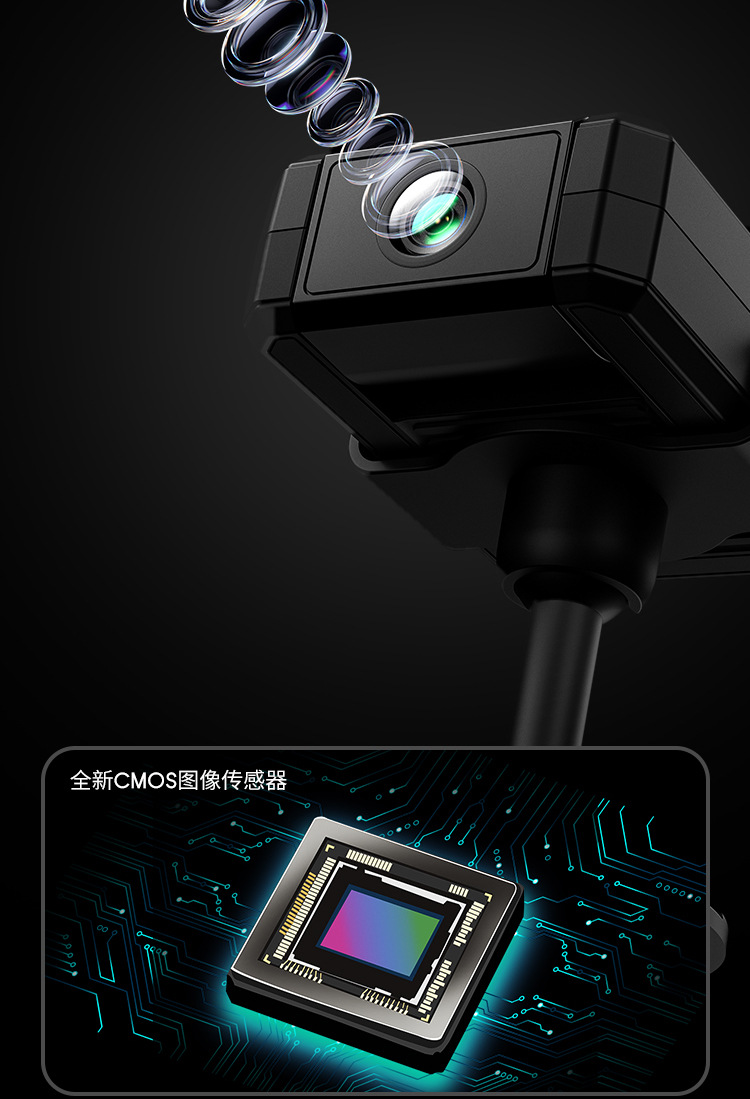 WiFi home security camera with mobile remote monitoring and HD night vision
