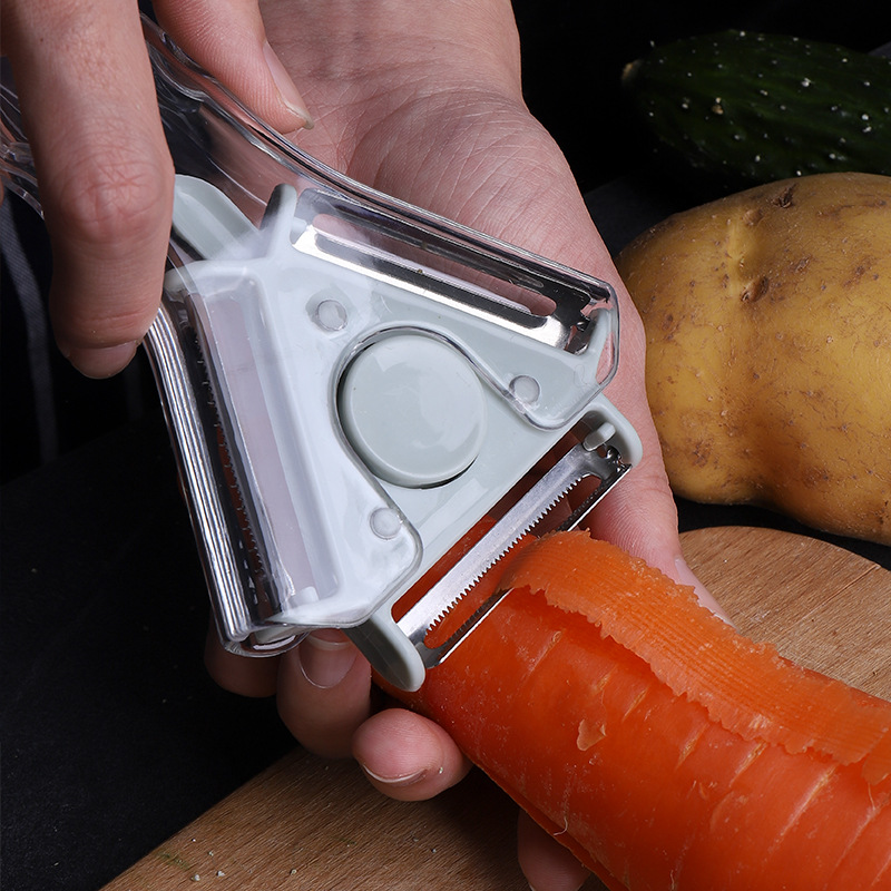 3-in-1 Küchenschäler Gemüseschneider Raspel drehbar