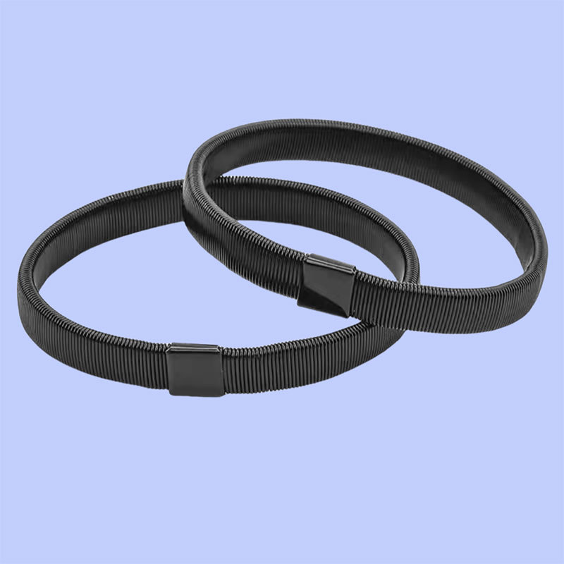 Men and women elastic metal bracelets, adjustable arm bands, non-slip