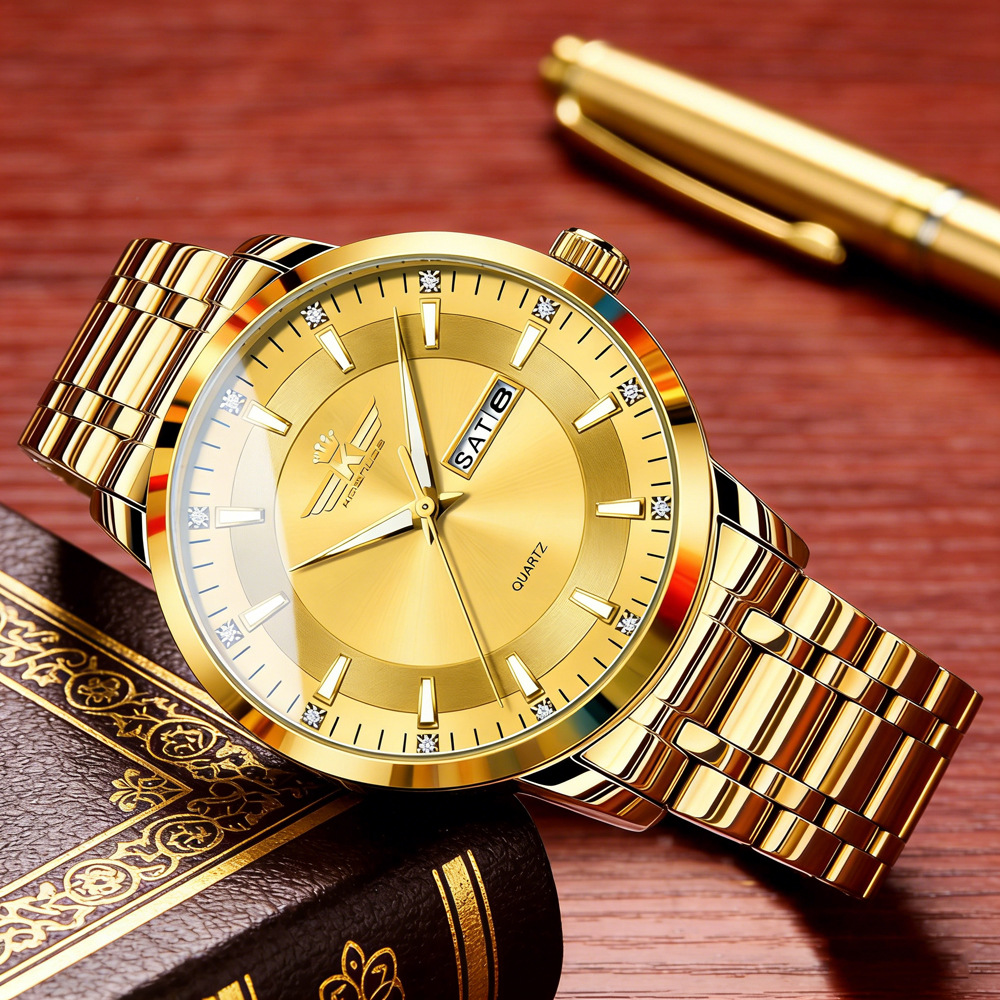 Men's Automatic Dual Calendar Watch Waterproof Luminous