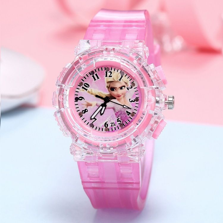 Children's Watch Colorful Light Quartz