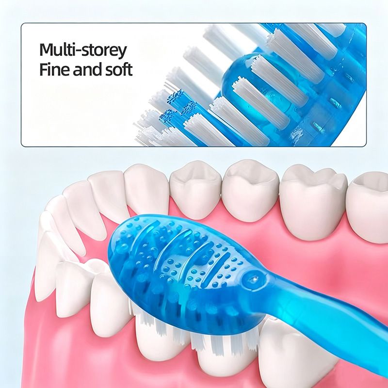 Disposable toothbrush set, portable