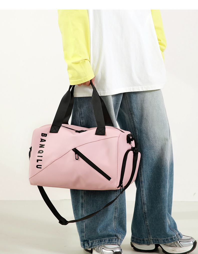 Travel bag, trolley-compatible, wet and dry separation, unisex